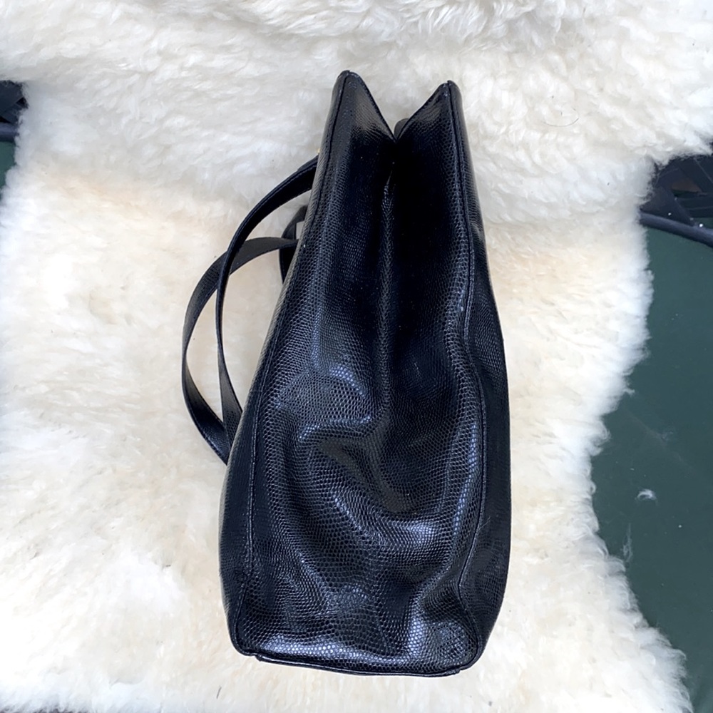 Desmo black leather tote - Picture 4 of 6